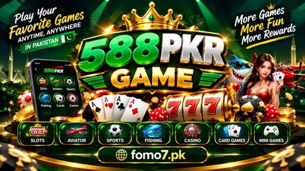 588PKR Game logo featuring its name and visual identity.