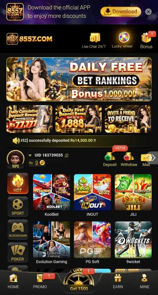 8557 Game interface

